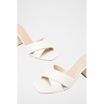 Mules à talons - Blanc - 02 - 32861874