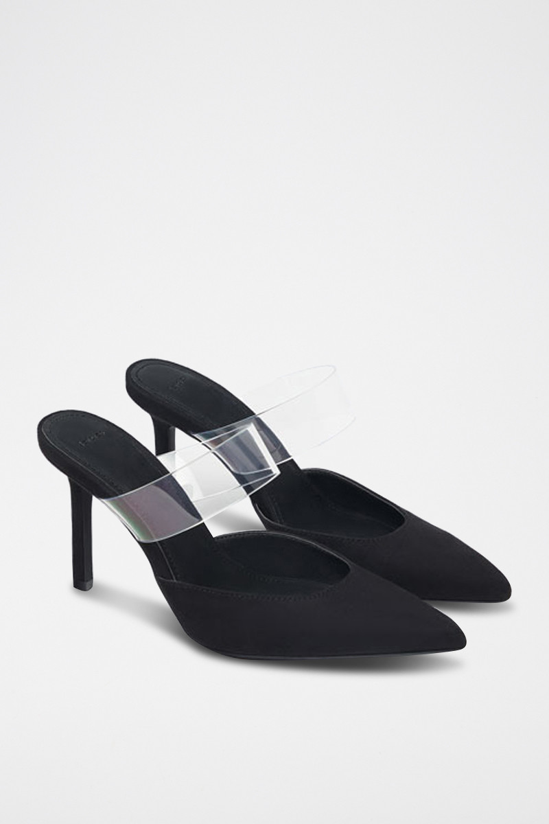 Mules à talons - Noir - 02 - 32861877