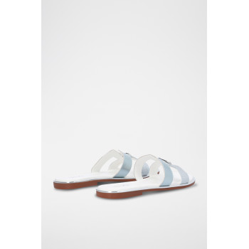 Mules Sally - Bleu clair et argenté - 02 - 32877920