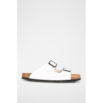 Mules en cuir - Blanc - 02 - 32776957