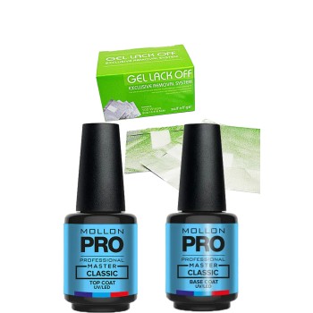 Kit base, top coat & wraps papillotes dépose vernis 100 unités - 03 - 30674858